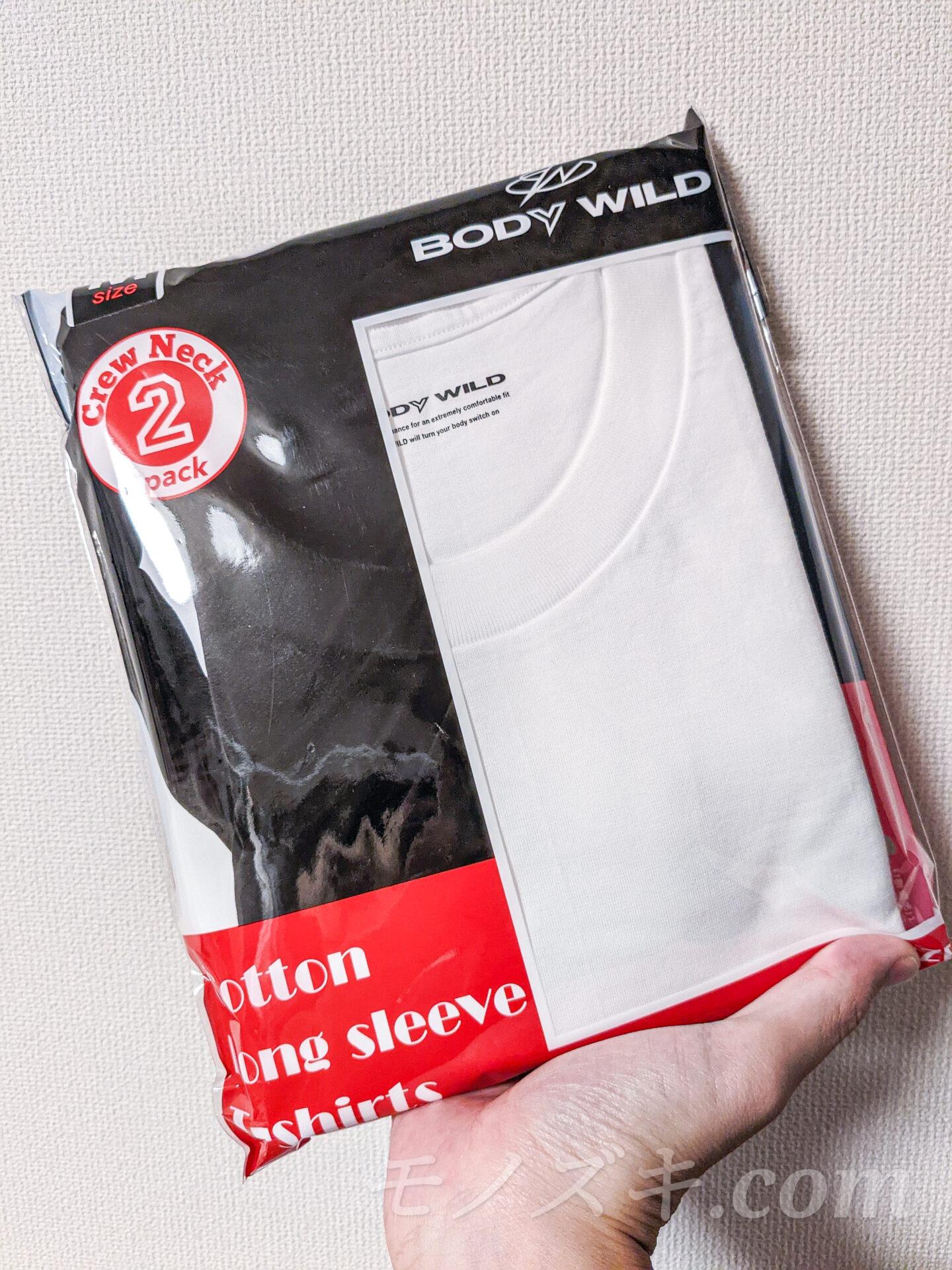 コストコで買ったBODY WILDの長袖パックTシャツ