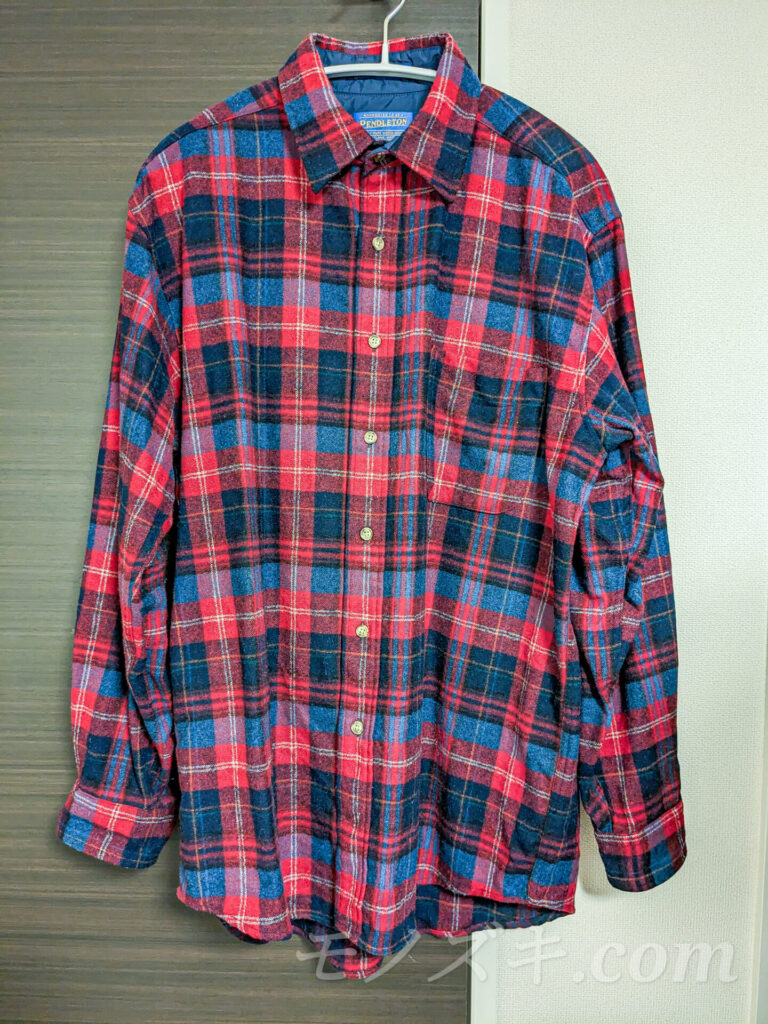 PENDLETON 赤チェックウールシャツ