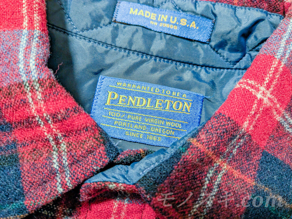 PENDLETON（ペンドルトン）ウールシャツ タグ
