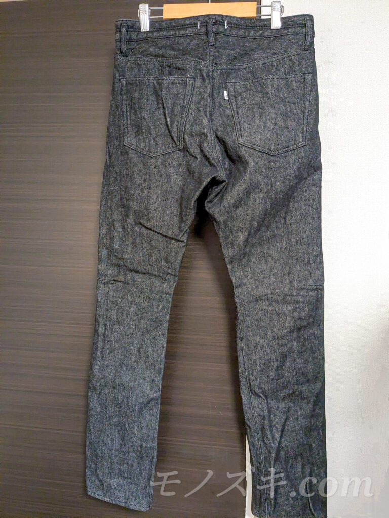 nonnative DWELLER 5P JEANS 01 13オンスブラックデニム バックショット